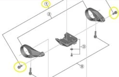 SHIMANO Schrauben Für STEPS Display SC-E6100 (2 Stk)