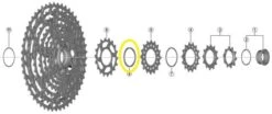 SHIMANO Spacer Y-0GX00310 For XT CS-M8100 Cassette